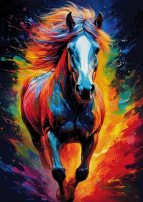 Diamond Painting "Horse full color" 50x70cm DS-56