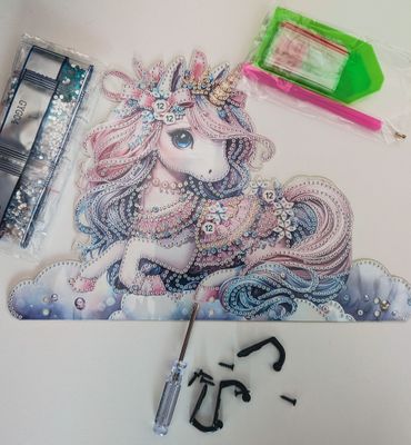 Diamond Painting "Schlüsselhaken Unicorn"