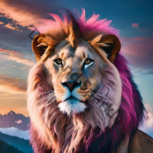 Diamond Painting Bild "König der Savanne" 90x90cm DS-4