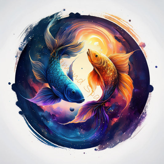 Diamond Painting "Sternzeichen - Fische" 50x50cm DS-67