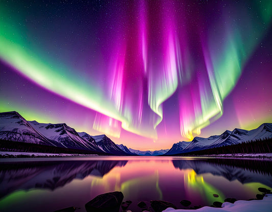 Diamond Painting Bild "Polarlichter" 80x60cm DS-99