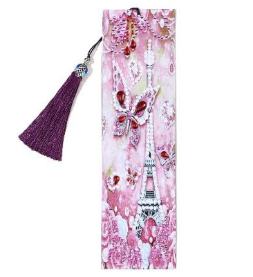 Diamond Painting Lesezeichen "Butterfly in Paris"