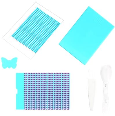 Diamond Painting Aufbewahrung "Schiffchen mit Deckel in blau"