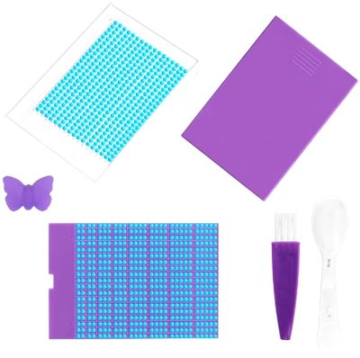 Diamond Painting Aufbewahrung "Schiffchen mit Deckel lila"