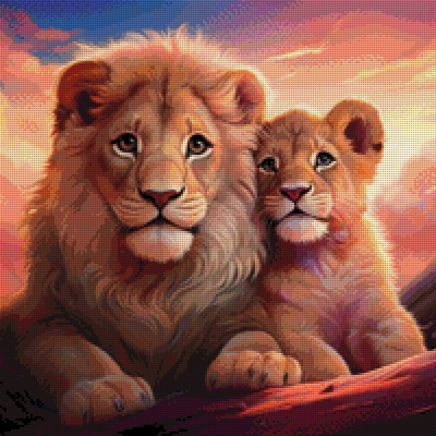 Diamond Painting Bild "Leons futuri" 50x50cm DS-89