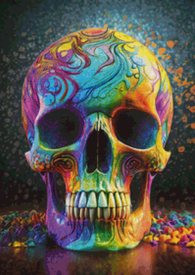 Diamond Painting Bild "Totenkopf" 50x70cm DS-8