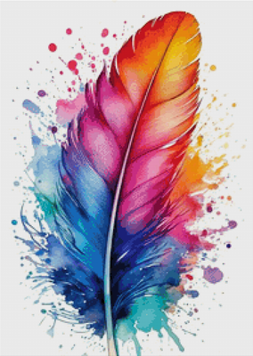 Diamond painting "Feather" 50x70cm DS-40