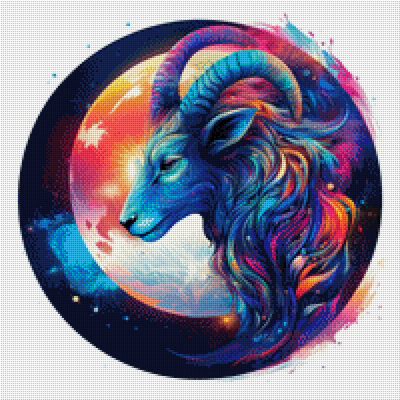 Diamond Painting " Sternzeichen - Steinbock" 50x50cm DS-69