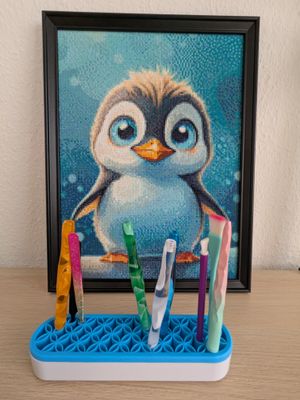 Silikon Stiftehalter für Diamond Painting "Blau"