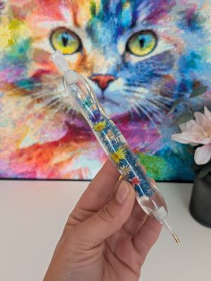 Diamond Painting Stift "Flower blue"