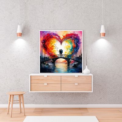 Diamond Painting "Heartfeld couple" 80x80cm DS-93