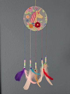 Diamond Painting Traumfänger-Set "Einhorn"