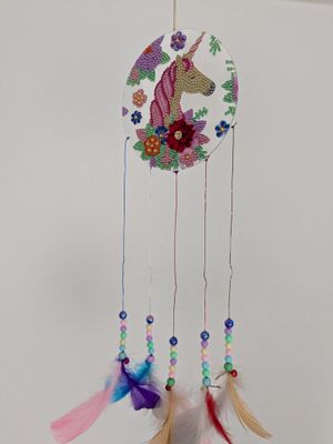 Diamond Painting Traumfänger-Set "Einhorn"