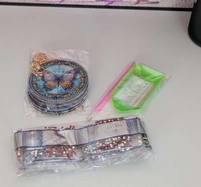 Diamond Painting " Schlüsselanhänger Schmetterlinge"