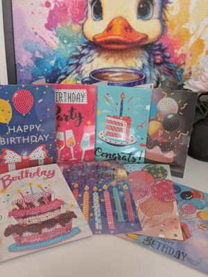 Diamond Painting "Geburtstags-Karten Set"