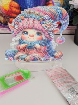 Diamond Painting Aufsteller " Gnom-Dame"