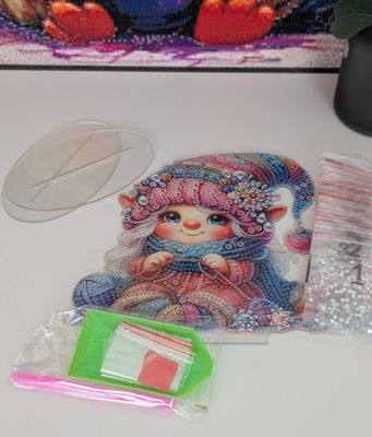 Diamond Painting Aufsteller " Gnom-Dame"