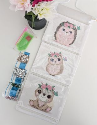 Diamond Painting "Hängende Aufbewahrungstasche mit 3 Fächern"