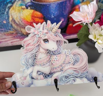Diamond Painting "Schlüsselhaken Unicorn"
