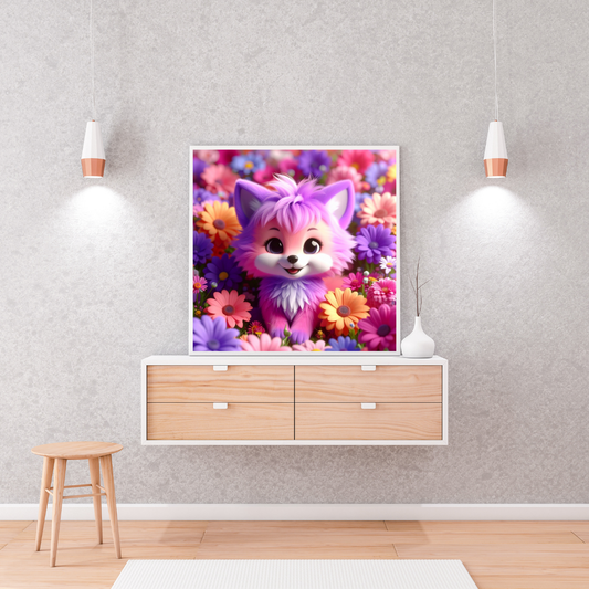 Diamond Painting Bild "Fuchsin Rosie" 50x50cm DS-103