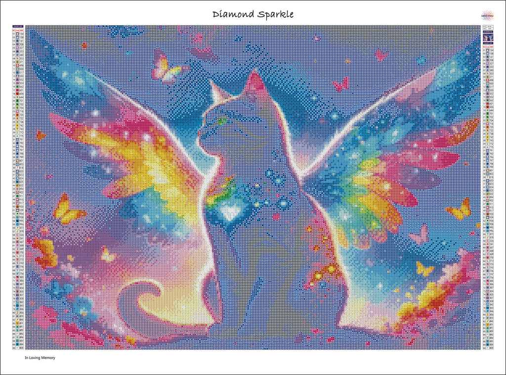 Diamond Painting Bild "In Loving Memory" 70x50cm (inkl. 10 AB-Farben) DS-105