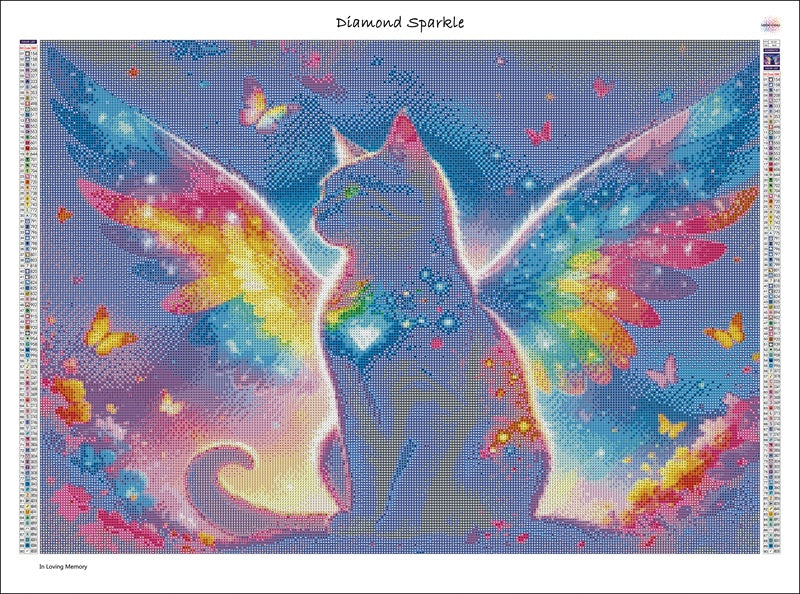 Diamond Painting Bild "In Loving Memory" 70x50cm (inkl. 10 AB-Farben) DS-105