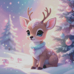 Diamond Painting Bild " Christmas-Fia" 50x50cm +AB&Fairy Dust DS-109