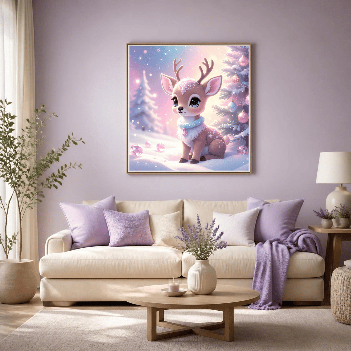 Diamond Painting Bild " Christmas-Fia" 50x50cm +AB&Fairy Dust DS-109
