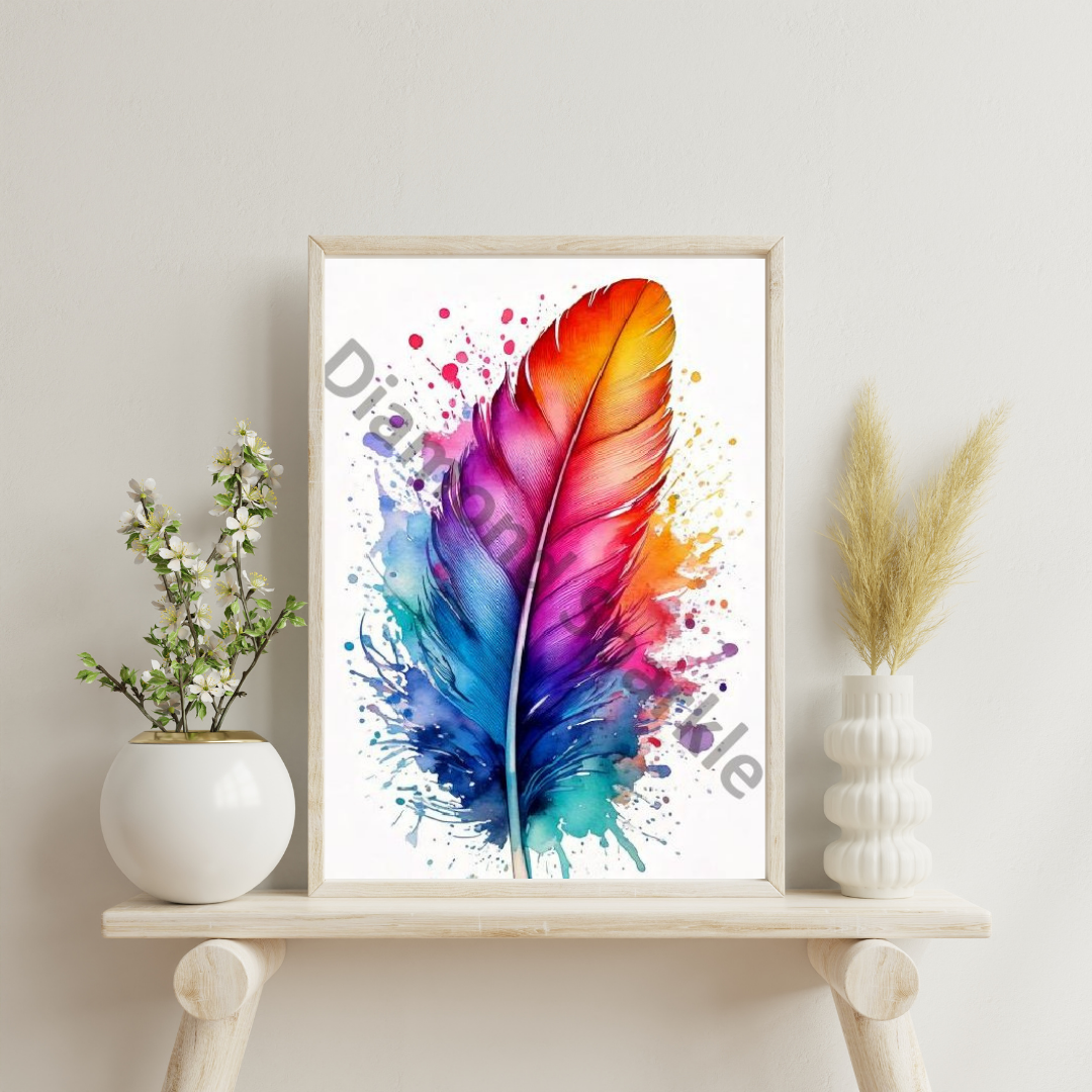 Diamond painting "Feather" 50x70cm DS-40