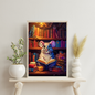 Diamond Painting "Büchermaus" 40x50cm DS-43