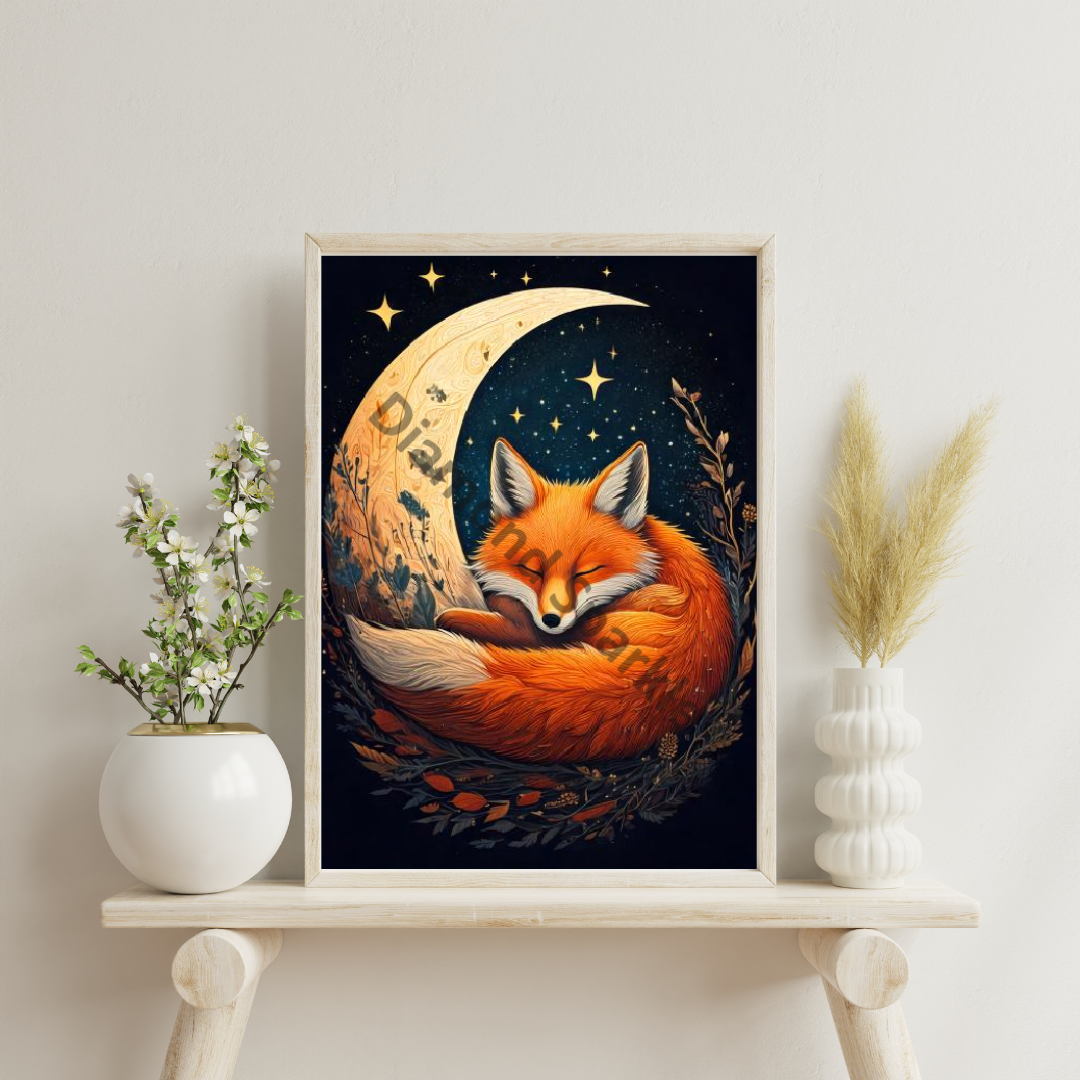 Diamond Painting "Sleeping Fox" 50x70cm DS-51