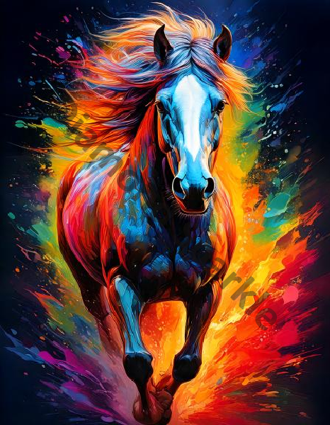 Diamond painting "Horse full color" 50x70cm DS-56