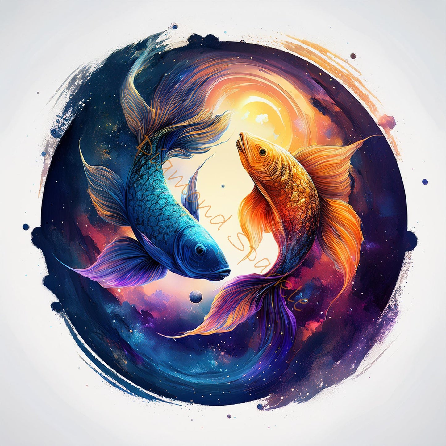 Diamond Painting "Sternzeichen - Fische" 50x50cm DS-67