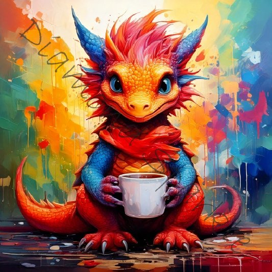 Diamond Painting Bild " Jack Coffee" 80x80cm DS-83