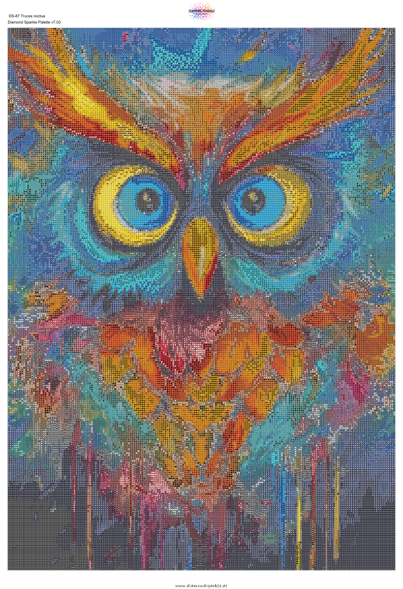 Diamond Painting Bild "Truces noctua" 50x70cm DS-87