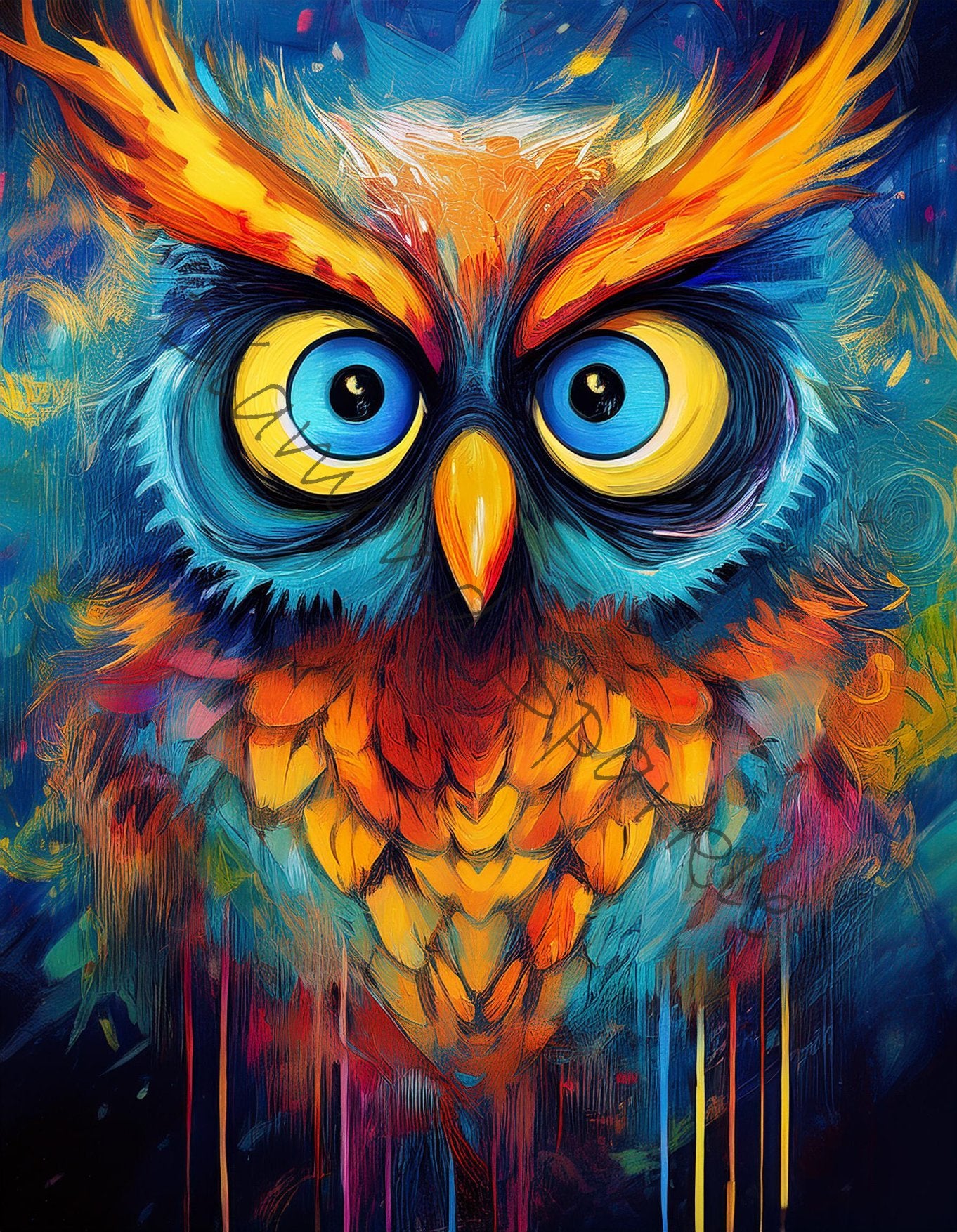 Diamond Painting Bild "Truces noctua" 50x70cm DS-87