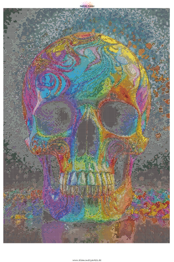 Diamond Painting Bild "Totenkopf" 50x70cm DS-8