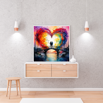 Diamond Painting "Heartfeld couple" 80x80cm DS-93