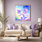 Diamond painting "Axolotl" 60x60cm DS-95