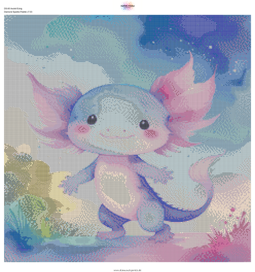 Diamond Painting "Axolotl" 60x60cm DS-95