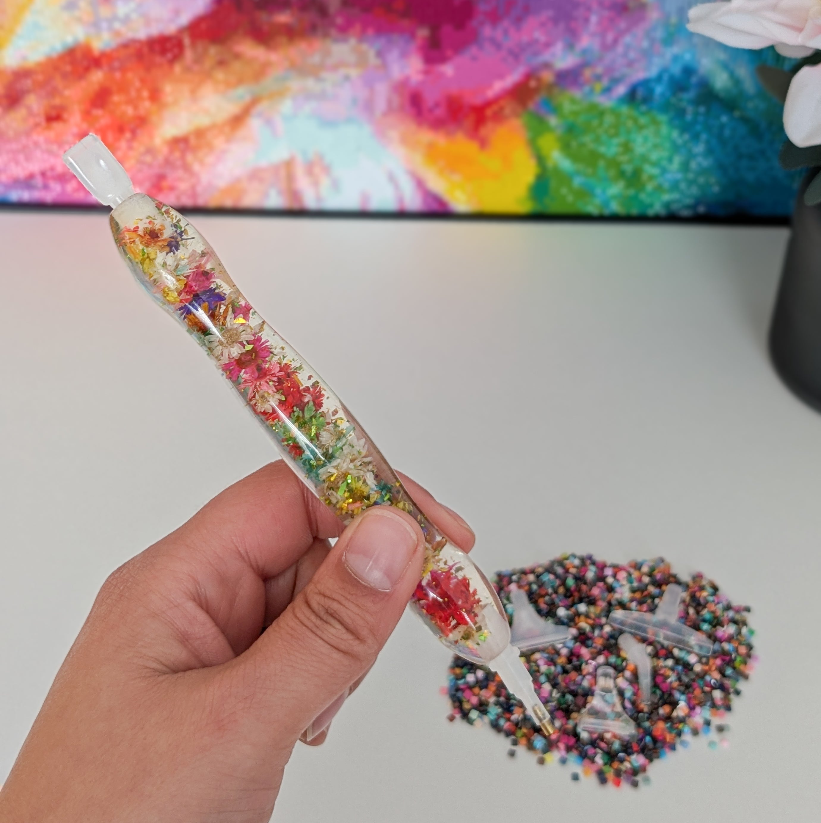 Diamond Painting Stift "Flower colorful"
