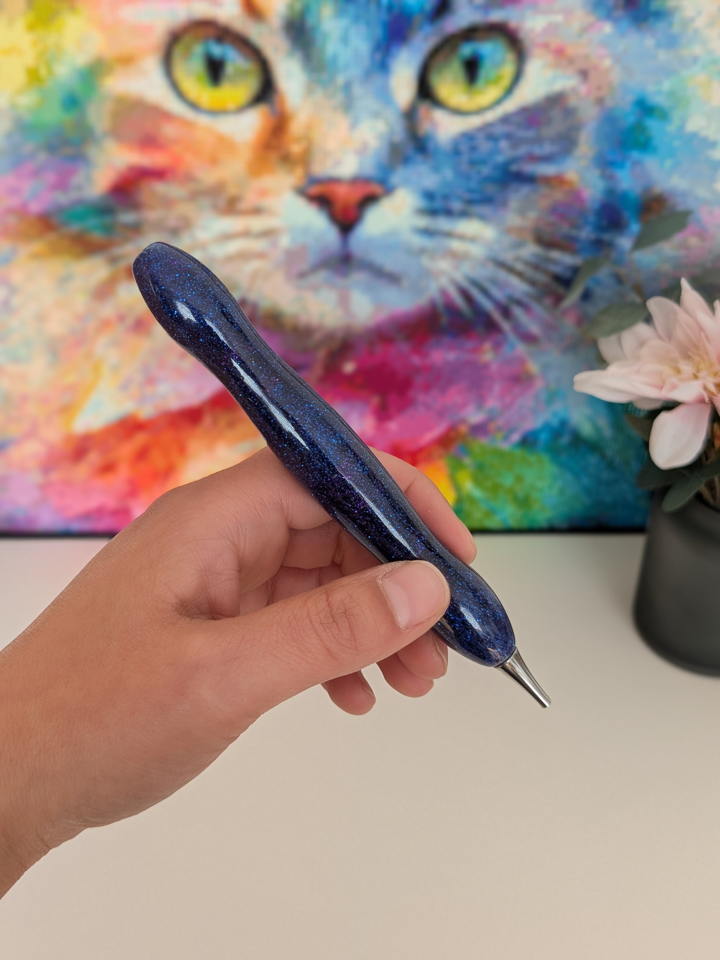 Diamond Painting Stift "Glitzer mit Metallspitze"