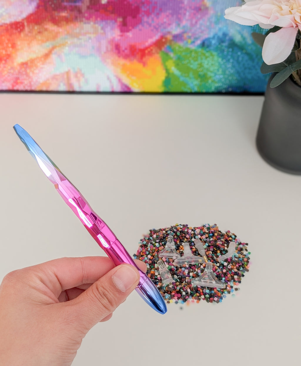 Diamond Painting Stift "Magical Color Metalic Pink-Blue"