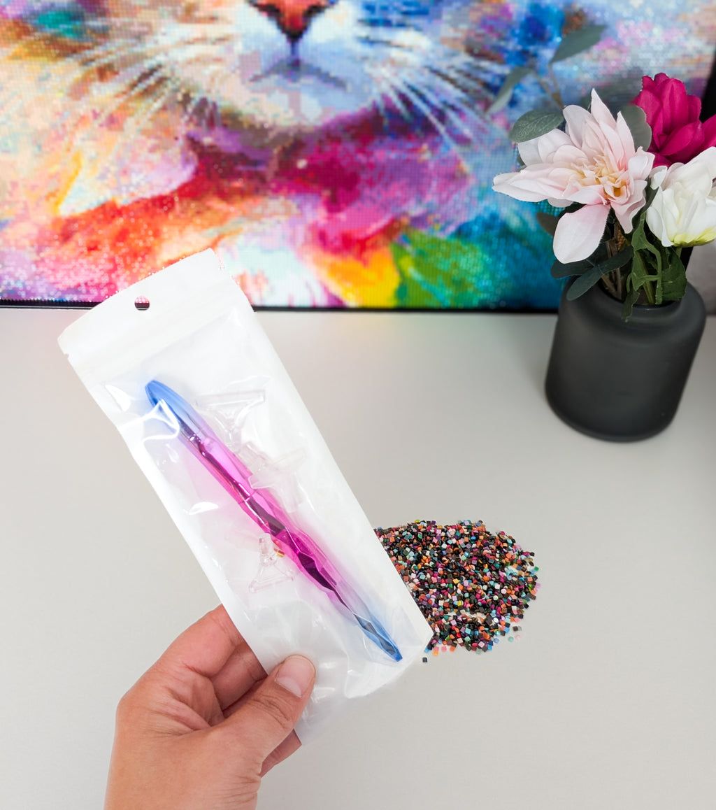 Diamond Painting Stift "Magical Color Metalic Pink-Blue"