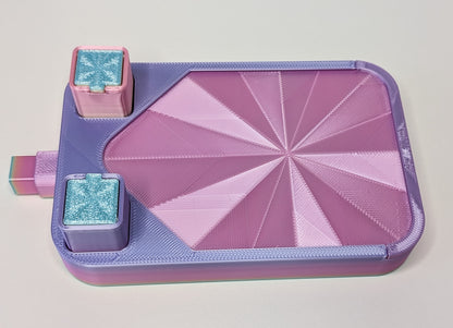 Diamond Painting" Schiffchen Pink light blue" Zubehör