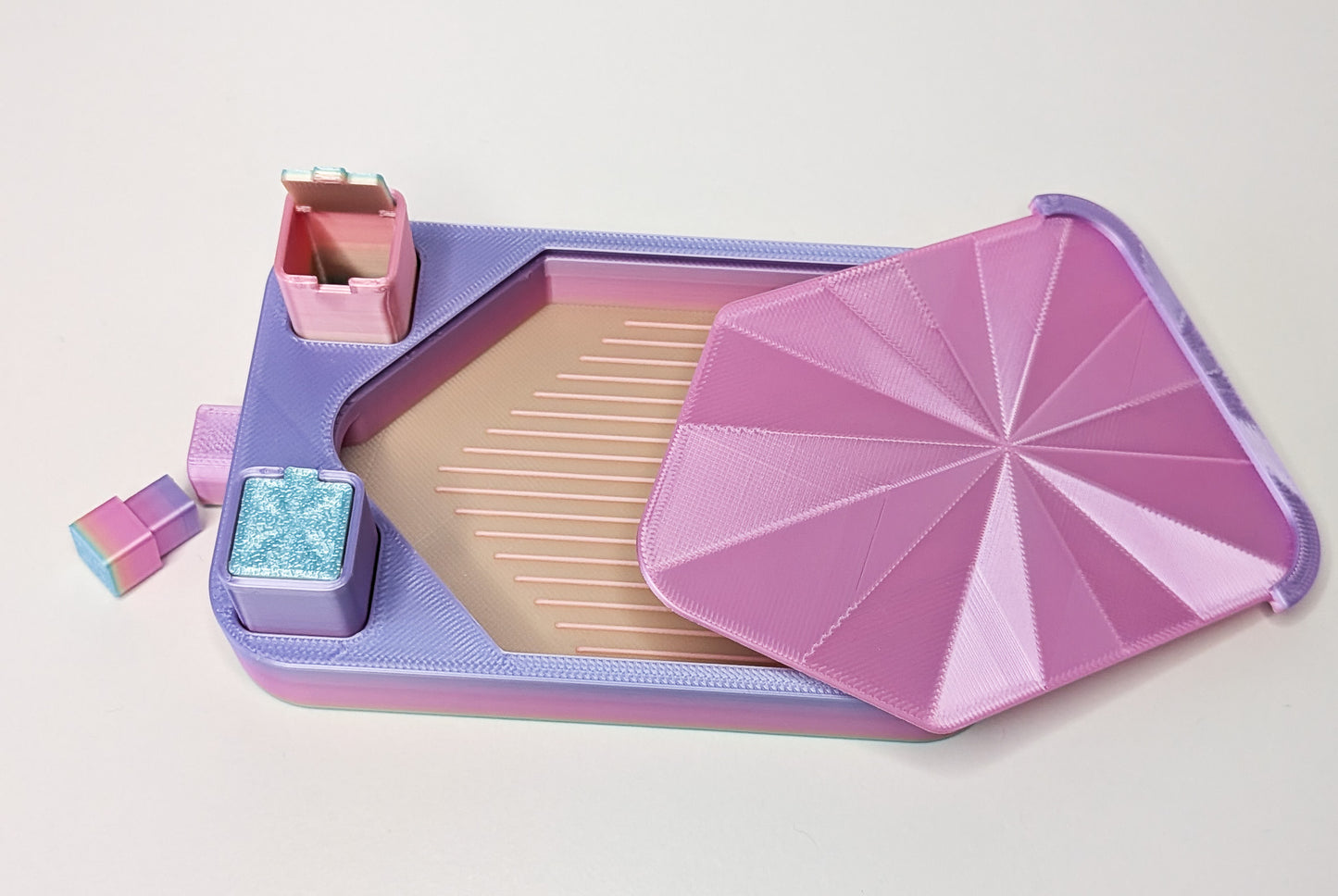 Diamond Painting" Schiffchen Pink light blue" Zubehör