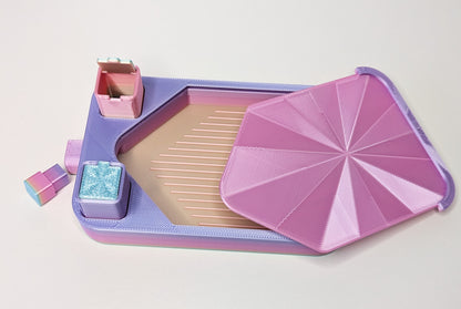 Diamond Painting" Schiffchen Pink light blue" Zubehör