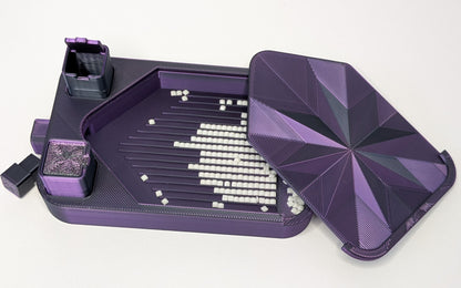 Diamond Painting "Schiffchen Black purple" Zubehör