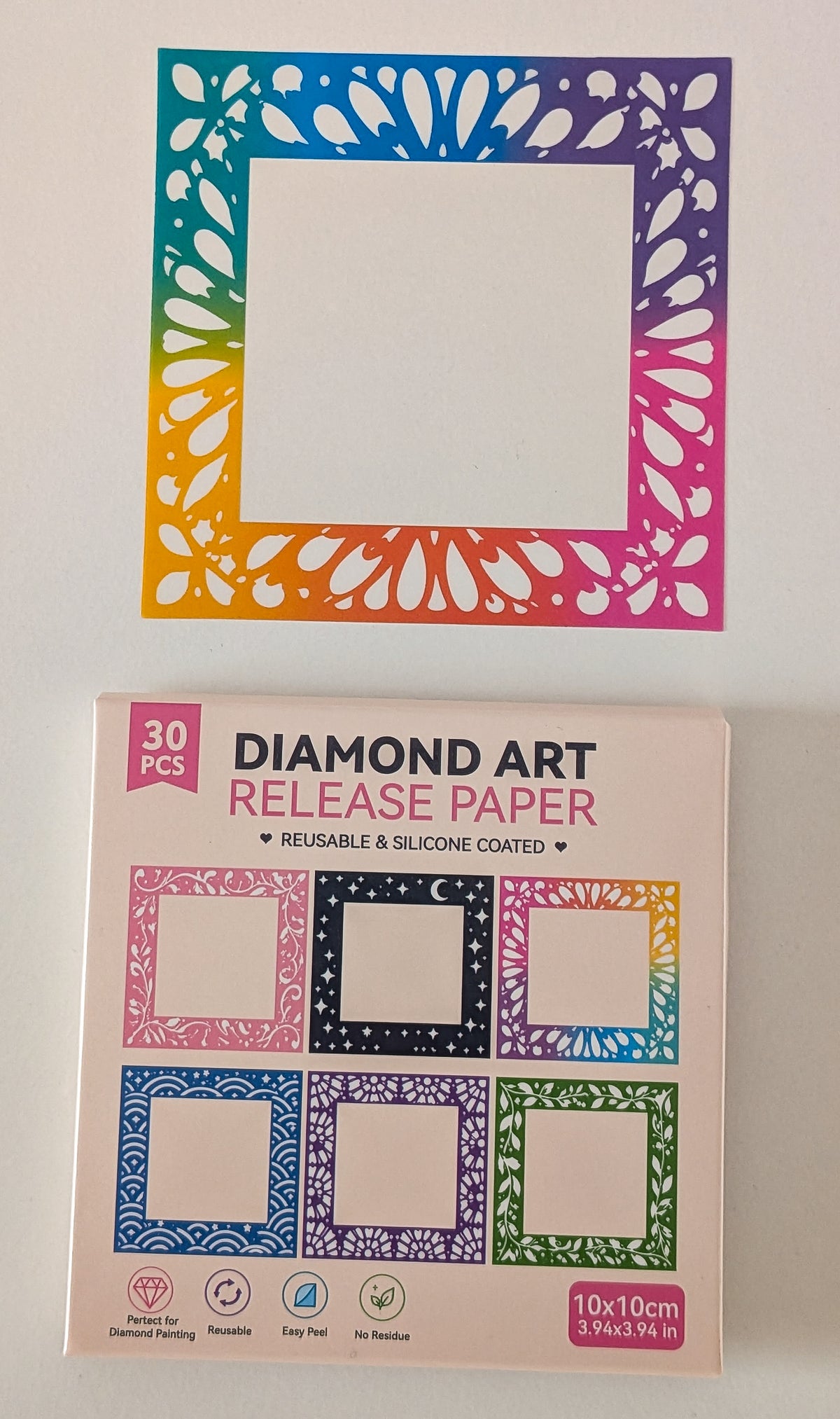Diamond Painting "Cover Paper Regenbogenfarben" Z42