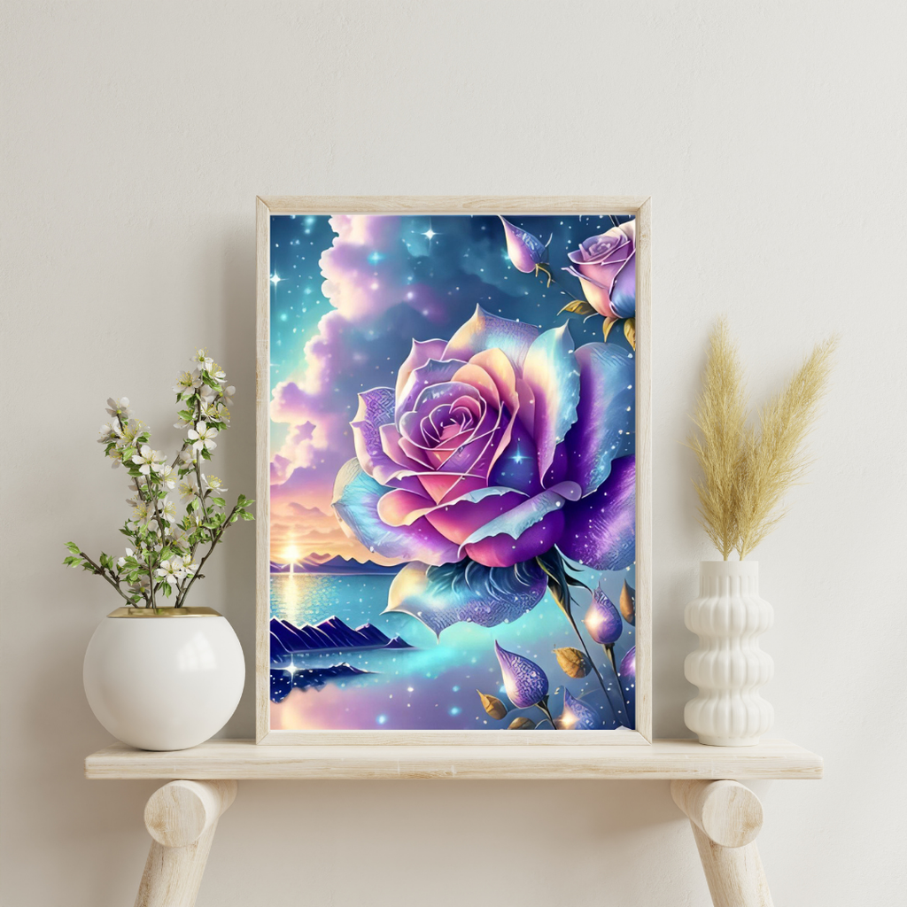 Diamond Painting Bild " Traum Rose" 40x50cm DS-017